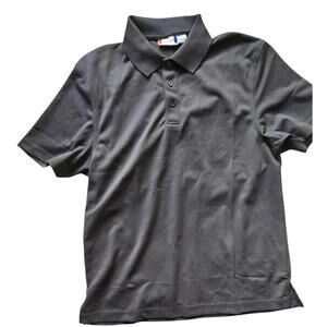 Clique Men's Performance Polo Shirt Charcoal Grey Short Sleeve Size Small S/P
